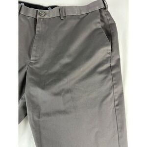 Haggar Mens Straight Fit Work To Weekend Casual Pants - 40x29 Gray